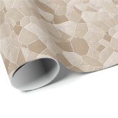 クリームモザイク抽象芸術誕生日 ラッピングペーパー (ロールコーナー)