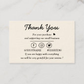 クリームモダンと金ゴールドの名刺 名刺 (正面)