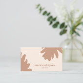 クリームモダンスキャナブル 名刺 (スタンド正面)