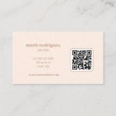 クリームモダンスキャナブル 名刺 (裏面)