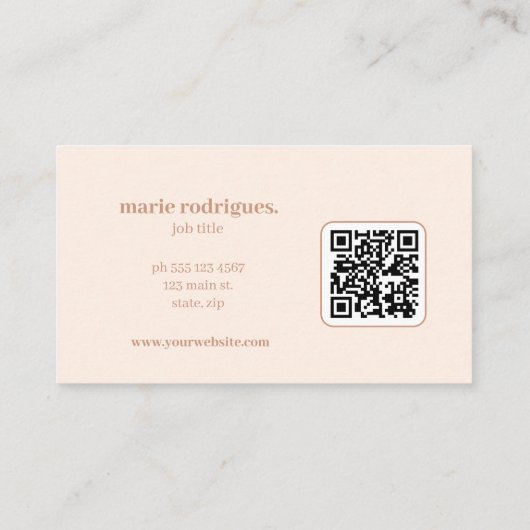 クリームモダンスキャナブル 名刺 (裏面)