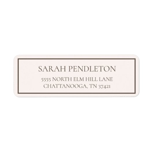 クリームモダンブラウン ラベル (正面)