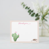クリームモダンベージュサボスサンキューカード サンキューカード (スタンド正面)