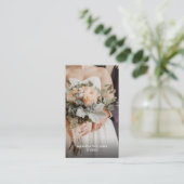 クリームモダン写真 |写真家 名刺 (スタンド正面)