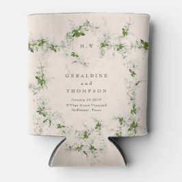 クリームユエレガントーカリプトゥスモノグラム結婚の贈り物 缶クーラー