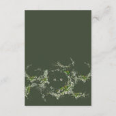 クリームユーカリリースモノグラム結婚ズ詳細 エンクロージャーカード (裏面)