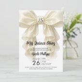 クリームラッフルカスケードボウキエレガントンセアニラパーティー 招待状 (スタンド正面)