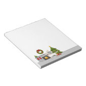 クリームラブラドールレトリバー – フェスティバルクリスマスルーム ノートパッド (アングル)