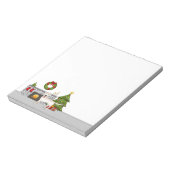 クリームラブラドールレトリバー – フェスティバルクリスマスルーム ノートパッド (回転)