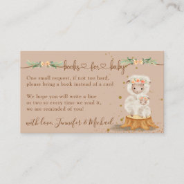 クリームラムシープニューモーミーブックベビー エンクロージャーカード