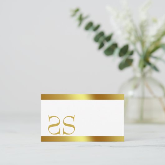 クリームリネン名刺 名刺 (スタンド正面)