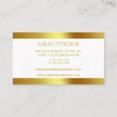 クリームリネン名刺 名刺 (裏面)