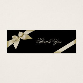クリームリボンサンキューカード