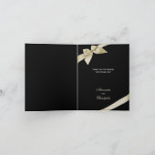 クリームリボン感謝 サンキューカード (内部)