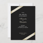 クリームリボン結婚式の日付の保存 セーブザデート (裏面)