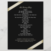 クリームリボン結婚式 プログラム (裏面)