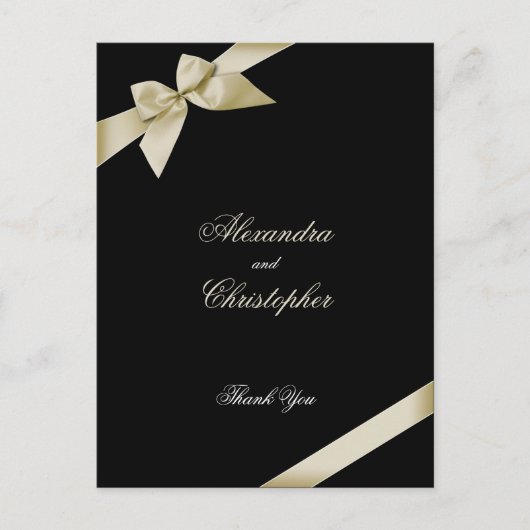 クリームリボン ポストカード (正面)