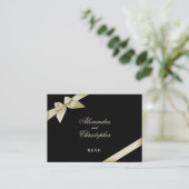 クリームリボンRSVPミニカード エンクロージャーカード (スタンド正面)