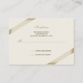 クリームリボンRSVPミニカード エンクロージャーカード (裏面)