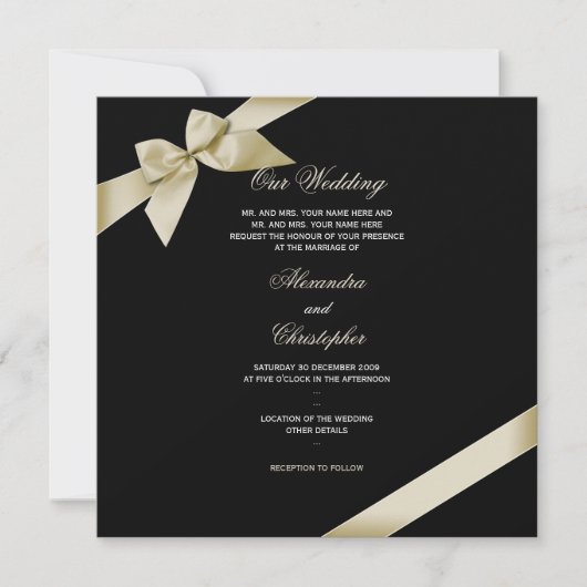 クリームリ結婚ボン発表2 招待状 (正面)