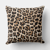 クリームレオパードアニマルプリント クッション (裏面)