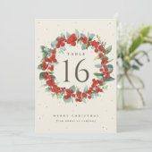 クリームレッドベリー+ユーカリプタスホリデーテーブル番号 (スタンド正面)