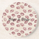 クリームレッドリップキッス フリルティーな愛 コースター (正面)