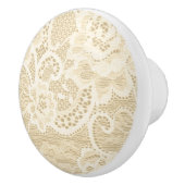 クリームレースレースのようフローラランジェリードロワードレッサー セラミックノブ (右)