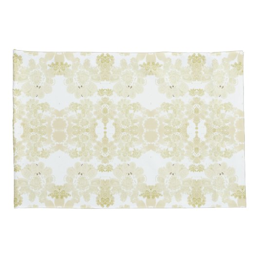 クリームレース状ピラロケース 枕カバー (裏面-右)