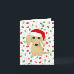 クリームロングヘアダックスシュントSanta Dogクリスマス シーズンカード<br><div class="desc">この可愛らしいクリスマスカードはイギリスのクリームダシュント好きにピッタリ！サンタ帽をかぶったフェスティバルと愛らしい飼い犬の手描きのイメージは、休日のよくはしゃぐ精神を捉えている。あなたカスタマイズの考え深い気持ちと内部は今季あなたのリストの誰にでも喜びを広げる救済ことができる。獣医素晴らしやドッグウォーカー、ペットシッターなど、クライアントや彼らのポチに送信する大切ために。この明るい祝カードは、どの受け手の顔にスマイルを置くダックシュントの品種の魅力。</div>