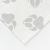 クリームロングヘアダッチシュントかわいい漫画の犬と名前 フリースブランケット (角)