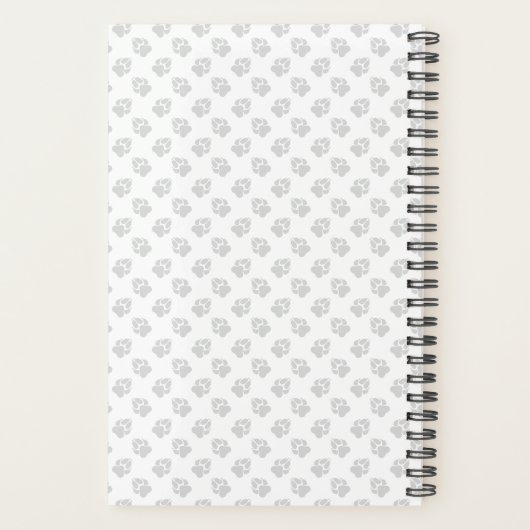 クリームロングヘアダッチシュント漫画の犬と文字 プランナー手帳 (裏面)