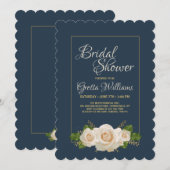 クリームローズの招待状 招待状 (正面/裏面)