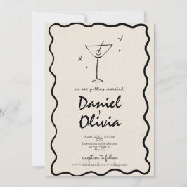 クリームヴィンテージウェディング 招待状