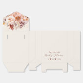 クリームヴィンテージフローラ秋ベビーシャワー フェイバーボックス (見開き)