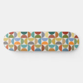 クリーム上のMCM半円パターン色 スケートボード (横)