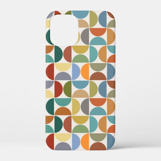 クリーム上のMCM半円パターン色 Case-Mate iPhoneケース (裏面)