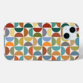 クリーム上のMCM半円パターン色 Case-Mate iPhoneケース (裏面 (横))