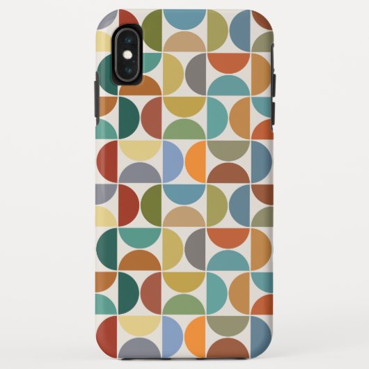 クリーム上のMCM半円パターン色 Case-Mate iPhoneケース (裏面)