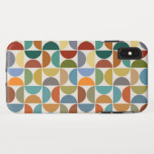 クリーム上のMCM半円パターン色 Case-Mate iPhoneケース (裏面(横))