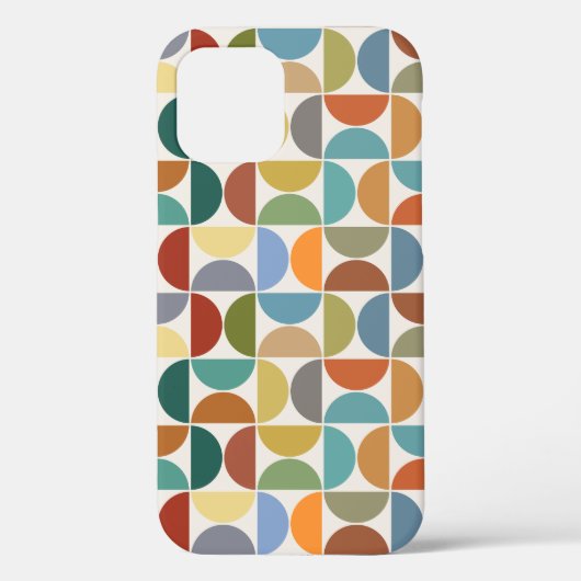 クリーム上のMCM半円パターン色 Case-Mate iPhoneケース (裏面)