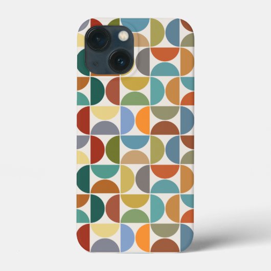 クリーム上のMCM半円パターン色 Case-Mate iPhoneケース (裏面)