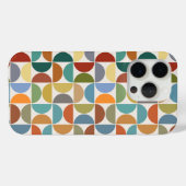 クリーム上のMCM半円パターン色 Case-Mate iPhoneケース (裏面 (横))