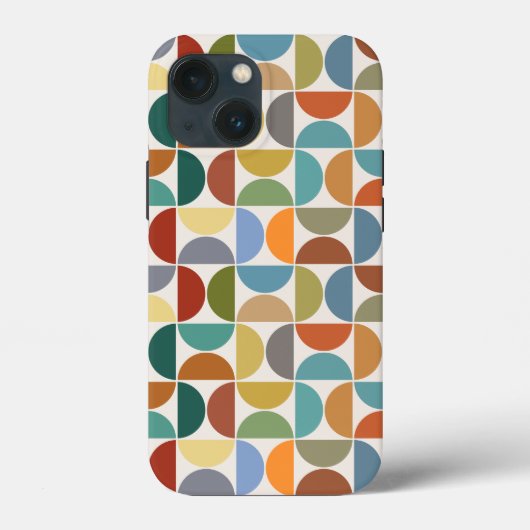 クリーム上のMCM半円パターン色 Case-Mate iPhoneケース (裏面)