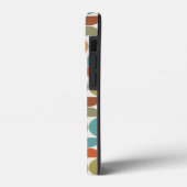 クリーム上のMCM半円パターン色 Case-Mate iPhoneケース (裏面 / 左)