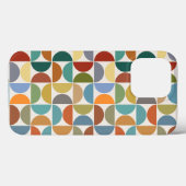 クリーム上のMCM半円パターン色 Case-Mate iPhoneケース (裏面 (横))