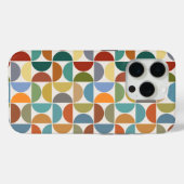 クリーム上のMCM半円パターン色 Case-Mate iPhoneケース (裏面 (横))