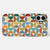 クリーム上のMCM半円パターン色 Case-Mate iPhoneケース (裏面 (横))