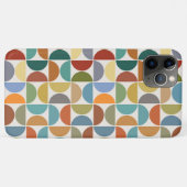 クリーム上のMCM半円パターン色 Case-Mate iPhoneケース (裏面(横))