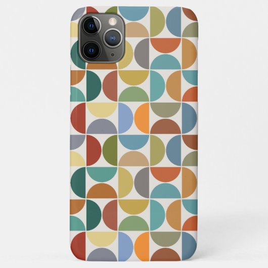 クリーム上のMCM半円パターン色 Case-Mate iPhoneケース (裏面)